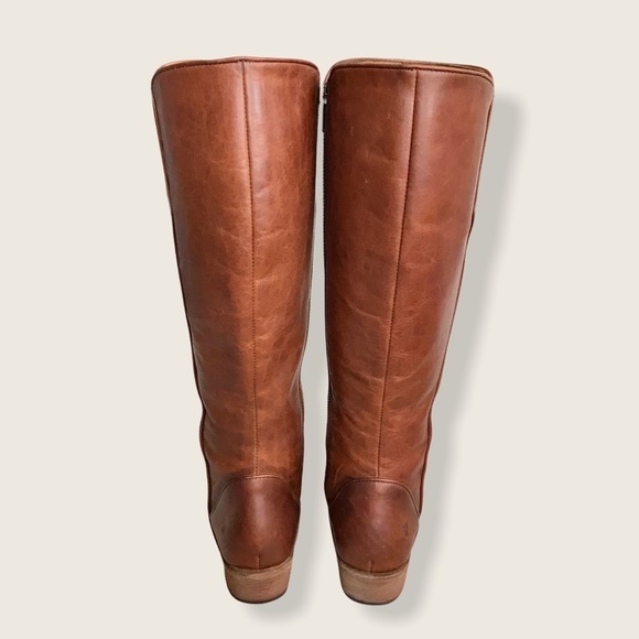 Frye Carson Piping Cognac Leather Tall Casual Boot - Picture 10 of 15